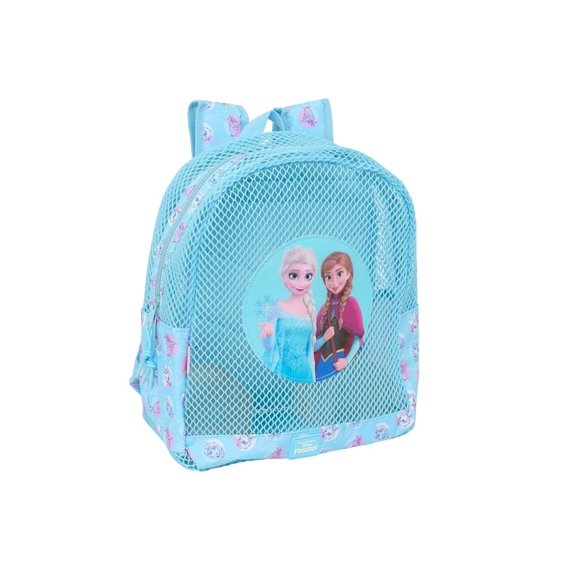 Sac à dos Frozen bleu à double fermeture, bretelles rembourrées Sac à dos Frozen bleu à double fermeture, bretelles rembourrées