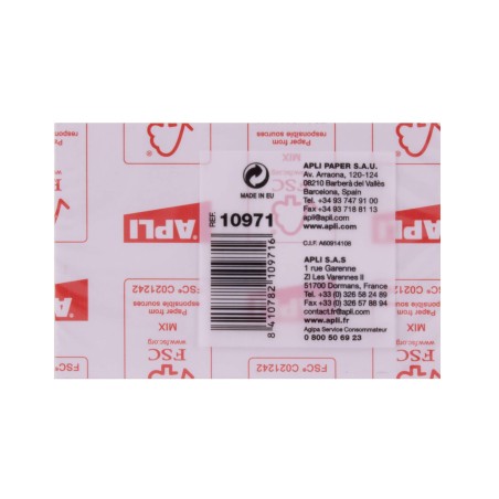 Apli Classic Bloc Notes Autocollantes 75x50mm 100 Feuilles - Adhésif de Qualité - Facile à Décoller - Idéal pour les Rappels