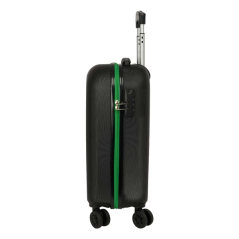 Valise cabine trolley Minecraft noire verte