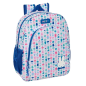 Sac à dos Miffy Bunny blanc et bleu adaptable chariot