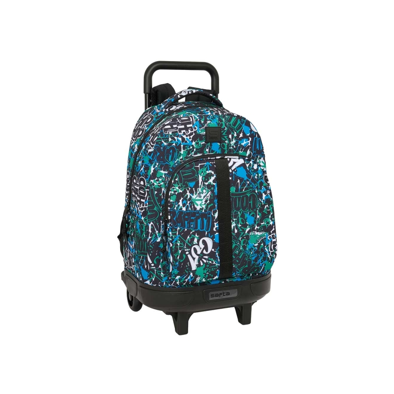Sac à dos trolley amovible Graffiti Go bleu foncé Sac à dos trolley amovible Graffiti Go bleu foncé