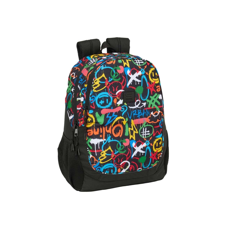 Sac à dos Safta Graffiti Colors multicolore, adaptable aux roulettes Sac à dos Safta Graffiti Colors multicolore, adaptable aux roulettes