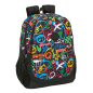 Sac à dos Safta Graffiti Colors multicolore, adaptable aux roulettes Sac à dos Safta Graffiti Colors multicolore, adaptable aux roulettes