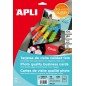 Apli Cartes de Visite Bords Droits Brillant 250g 10 Feuilles