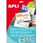 Apli Cartes de Visite Bords Droits Mat 250g 10 Feuilles