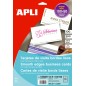 Apli Cartes de Visite Bords Droits Mat 200g 15 Feuilles