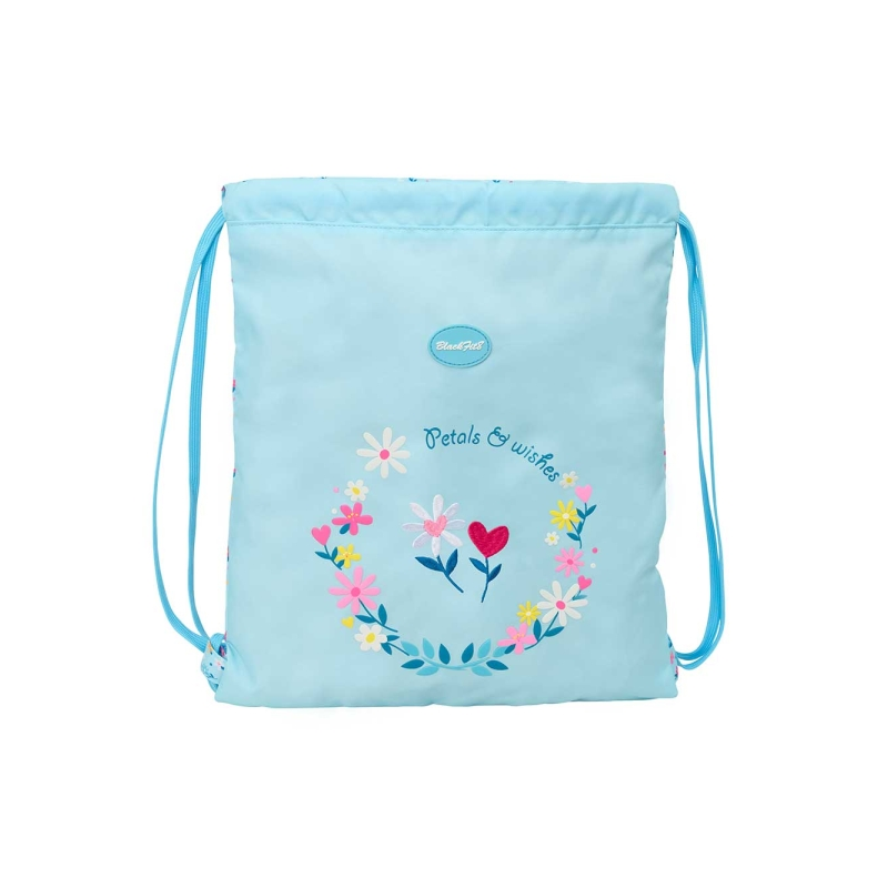 Sac à dos plat Blackfit8 Petalos bleu clair 35x40 cm Sac à dos plat Blackfit8 Petalos bleu clair 35x40 cm
