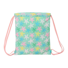 Sac à dos à cordon Safta Estrellas vert 35x40 cm
