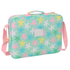 Mallette zippée Safta Estrellas verte bandoulière