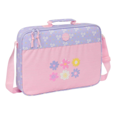 Porte documents zippé rose pastel