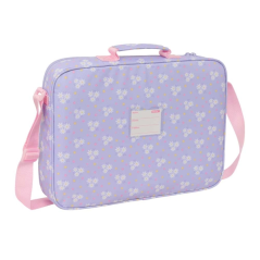 Porte-documents zippé Safta rose pastel