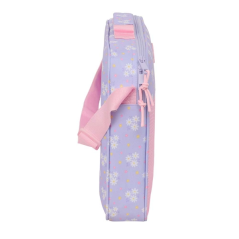 porte documents zippé rose pastel