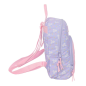 Sac à dos mini Safta rose pastel, poches zippées