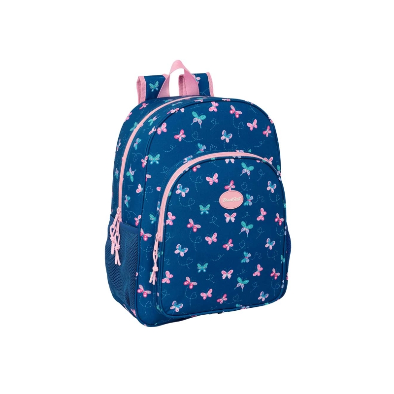 Sac à dos Blackfit8 Papillons bleu marine compatible valise Sac à dos Blackfit8 Papillons bleu marine compatible valise
