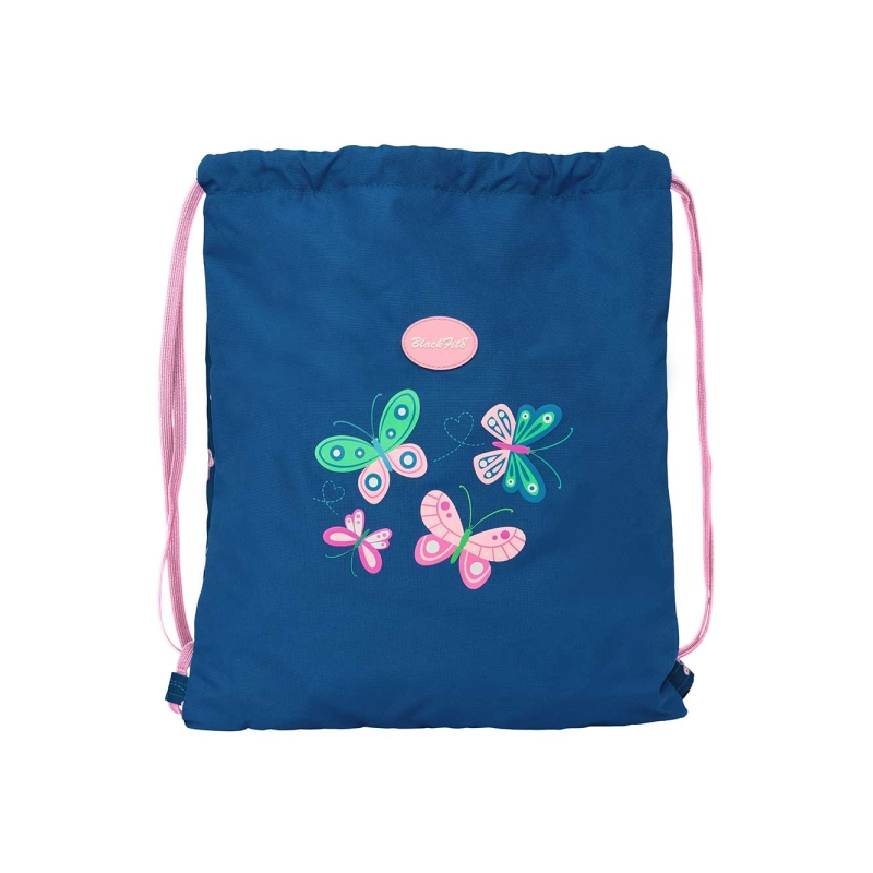 Sac plat Blackfit8 Papillons bleu marine 5 L Sac plat Blackfit8 Papillons bleu marine 5 L