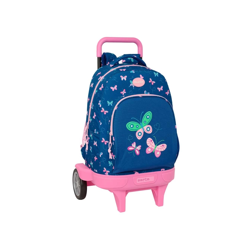 Sac à dos trolley amovible Blackfit8 Papillons bleu marine Sac à dos trolley amovible Blackfit8 Papillons bleu marine