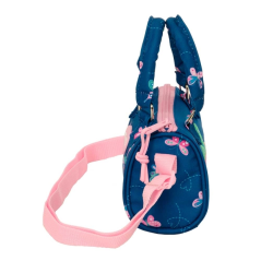sac à main bleu marine papillons
