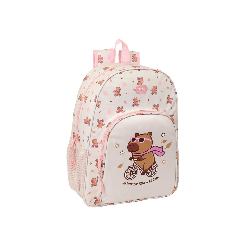 Sac à dos Safta Capibara rose pastel, adaptable chariot Sac à dos Safta Capibara rose pastel, adaptable chariot