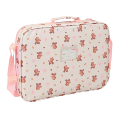 Mallette Capibara Safta bandoulière rose pastel 38x28x6 cm