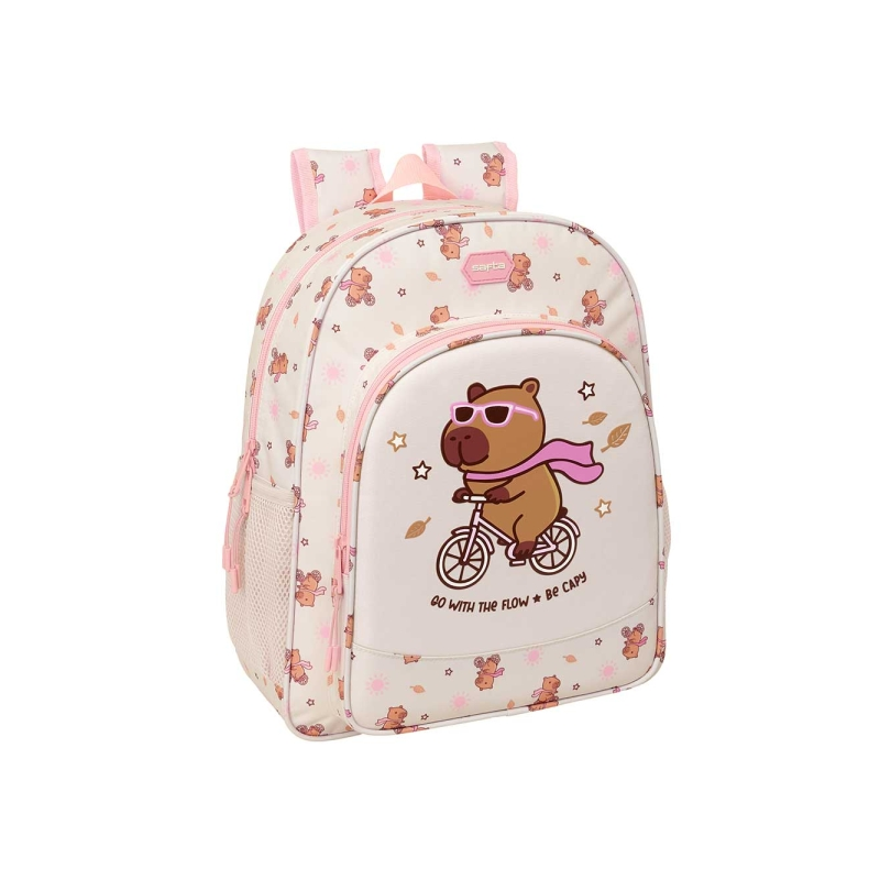 Sac à dos Capibara Safta 15L rose pastel adaptable chariot