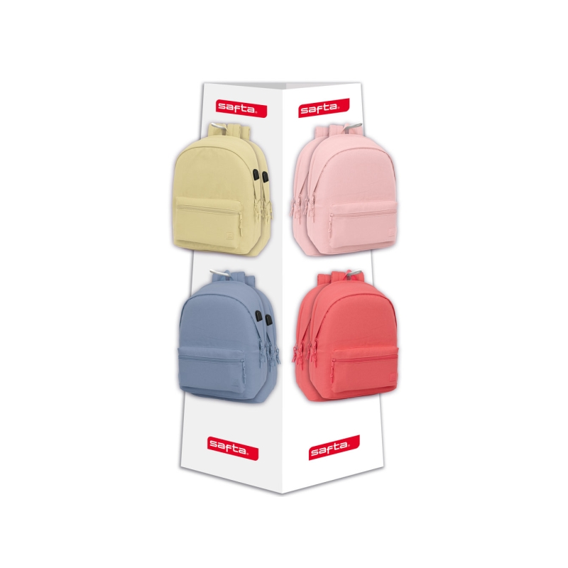 Safta Basics porte-sacs à dos 8 crochets carton recyclé