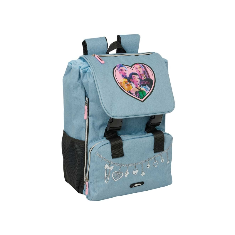 Sac à dos extensible K-Pop Demon Hunters bleu clair Sac à dos extensible K-Pop Demon Hunters bleu clair
