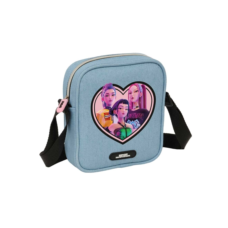Sac bandoulière K-Pop Demon Hunters bleu clair 16x18