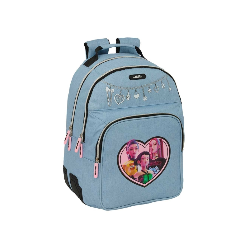 Sac à dos K-Pop Demon Hunters Huntr/X bleu clair Sac à dos K-Pop Demon Hunters Huntr/X bleu clair