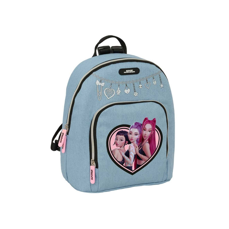 Mini sac à dos K-Pop Demon Hunters Huntr/X bleu clair Mini sac à dos K-Pop Demon Hunters Huntr/X bleu clair
