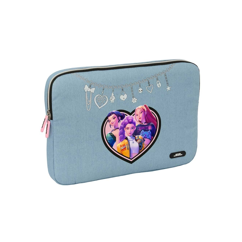 Housse PC portable 15,6 pouces K-Pop Demon Hunters bleu clair