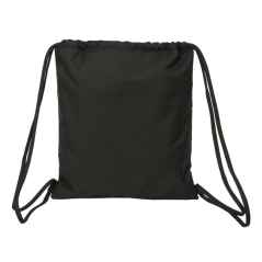 Sac à dos plat Sevilla FC noir à cordons 35x40 cm