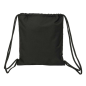 Sac à dos plat Sevilla FC noir à cordons 35x40 cm