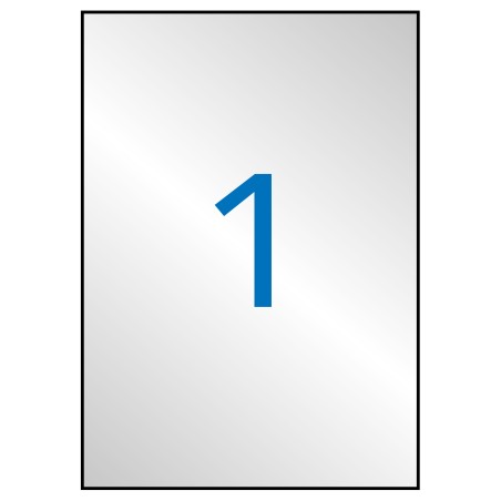 ✅ Étiquettes métallisées argentées Apli 210,0 x 297,0 mm 20 feuilles couleur Plata en stock