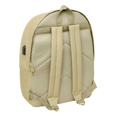 Sac à dos antivol ordinateur portable 15,6" sable Safta