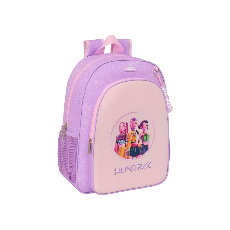 Sac à dos K-Pop Demon Hunters lavande poche frontale Sac à dos K-Pop Demon Hunters lavande poche frontale