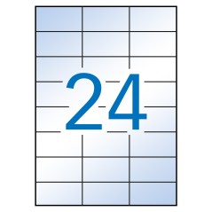 ✅ Étiquettes transparentes permanentes Apli 70,0 x 37,0 mm 10 feuilles couleur Transparent en stock