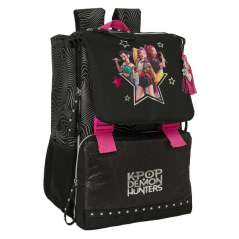 sac à dos noir rose