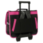 Sac à dos scolaire à roulettes K-Pop noir rose Sac à dos scolaire à roulettes K-Pop noir rose