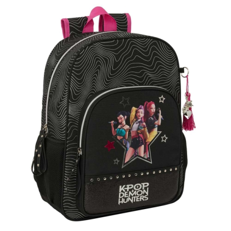 sac à dos K-Pop noir rose