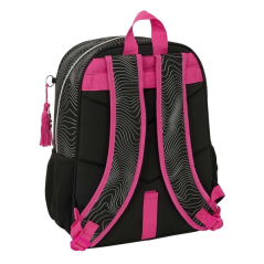 Sac à dos K-Pop Demon Hunters noir et rose, chariot compatible