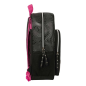 Sac à dos K-Pop Demon Hunters noir et rose, chariot compatible Sac à dos K-Pop Demon Hunters noir et rose, chariot compatible
