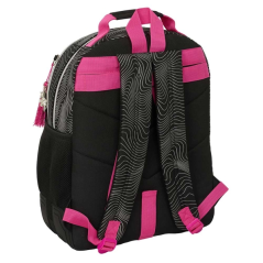 Sac à dos K-Pop Demon Hunters noir et rose, trolley adaptable
