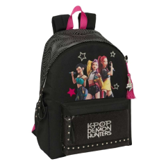 sac à dos noir rose