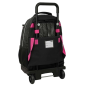 Sac à dos à roulettes K-Pop Demon Hunters noir rose