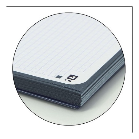Cahier Oxford A4+ 5x5mm 80f Noir