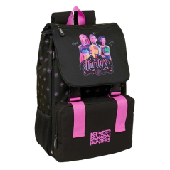 sac à dos noir rose