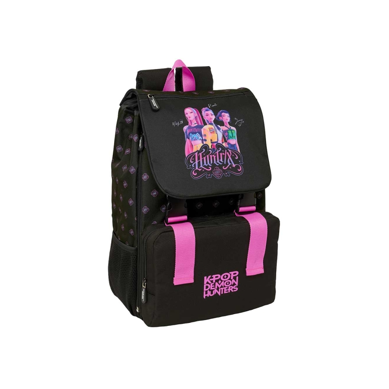 Sac à dos extensible K-Pop Demon Hunters noir rose Sac à dos extensible K-Pop Demon Hunters noir rose