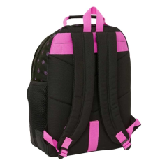 Sac à dos K-Pop Demon Hunters noir rose poché frontale