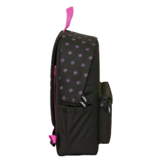 sac à dos noir rose