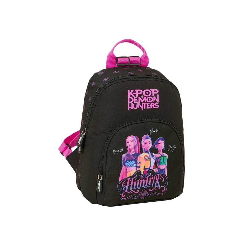 Mini sac à dos K-Pop Demon Hunters Safta noir rose Mini sac à dos K-Pop Demon Hunters Safta noir rose
